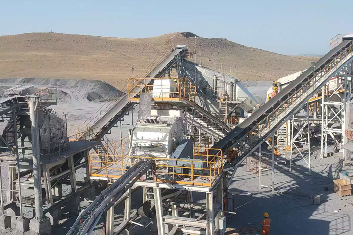 200t/h烏茲別克斯坦白云石破碎生產(chǎn)線